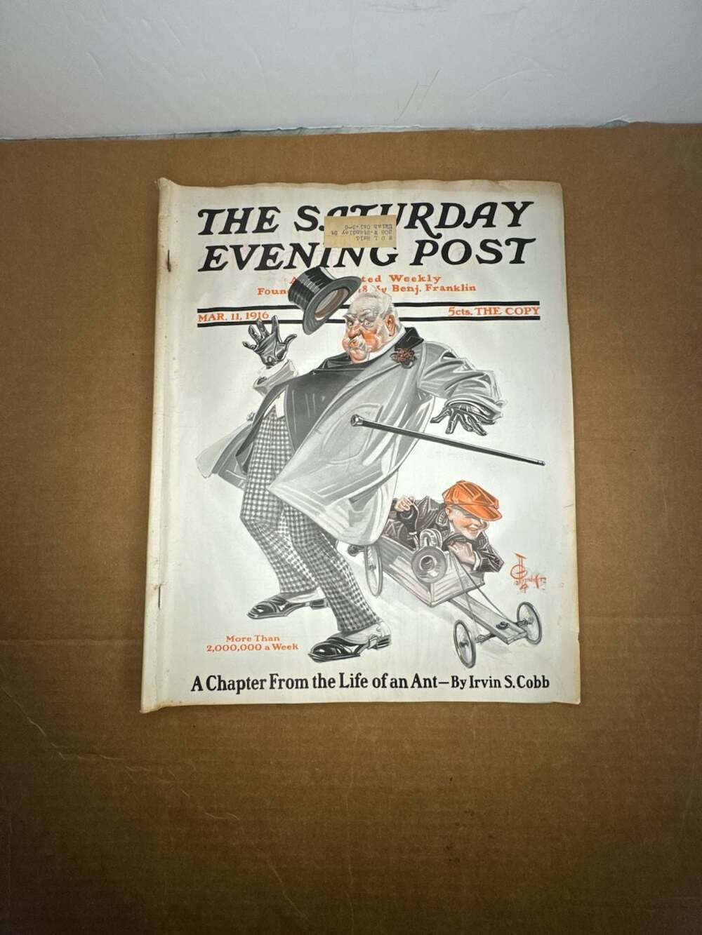 The Saturday Evening Post Magazine, 3- 11 1916 w Cover Art by J.C. Leyendecker